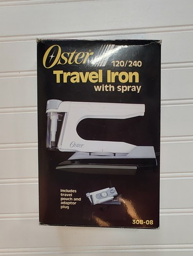 Oster Compact Travel Iron with spray  Dual Voltage  Travel Pouch 308-08