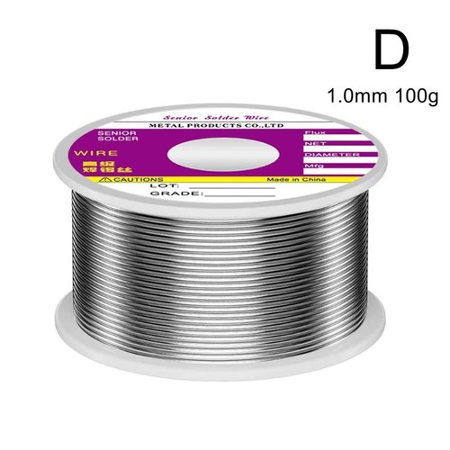 50/100g Zinnlot-Lötdraht mit Flussmittel, Kolophoniumkern, Lötwickel, no-clean - Afbeelding 8 van 15