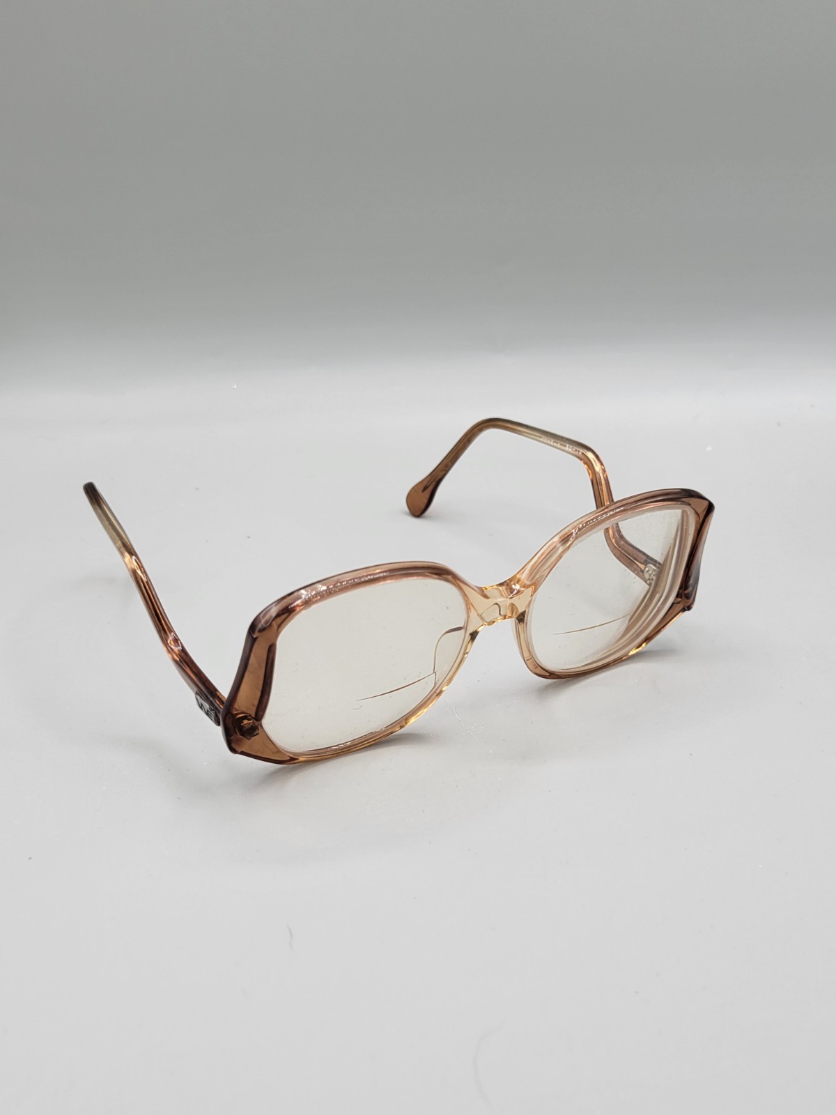 Vintage 70s 80s Oversized Wimbledon June-1 Retro Drop Arm Eyeglass Frames