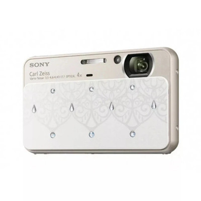 SONY Digital Camera DSC-T110D 16.1MP Cyber Shot 4x Optical Zoom Sliver w/battery