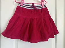 Mini Boden girls 7-8 pink cord multi color waistband skirt ref 1036