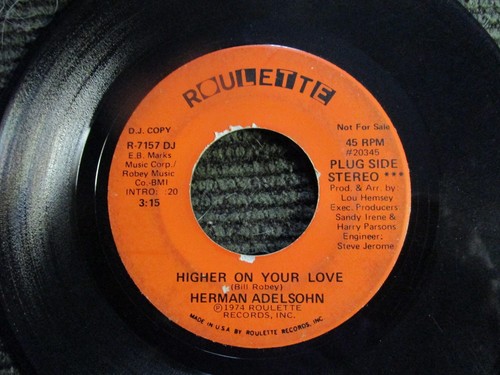 Herman Adelsohn, Higher on Your Love Promo - Picture 2 of 2