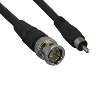 LOT10 6' Premium BNC To RCA Male Video Cable Composite 22AWG 75Ohm CCTV VCR DVR