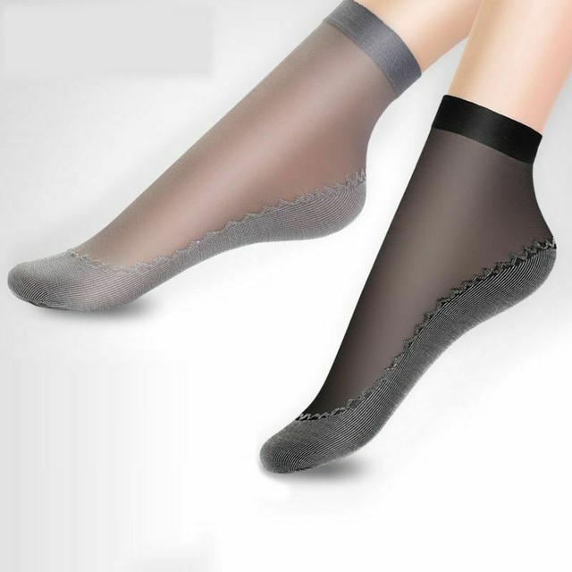 10 Pairs/set Velvet Silk Socks For Women Cotton Bottom Soft AntiSlip