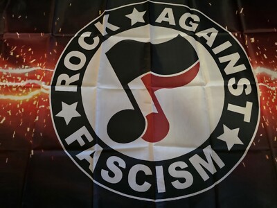Rock Against Fascism Antifa Antifascist 3x5Ft Large Flag Banner IMPORT rock-against-fascism-antifa-antifascist-3x5ft-large-flag-banner-import