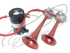 FIAMM - ROAD MASTER horns set - 12 v MASERATI 3500 GT GTI SPIDER VIGNALE SEBRING