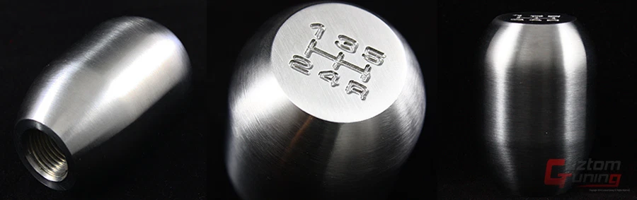 M10 X 1.25 1 LB HEAVY WEIGHTED 5 SPEED STAINLESS STEEL SHIFT KNOB FOR MITSUBISHI - Image 2 of 2