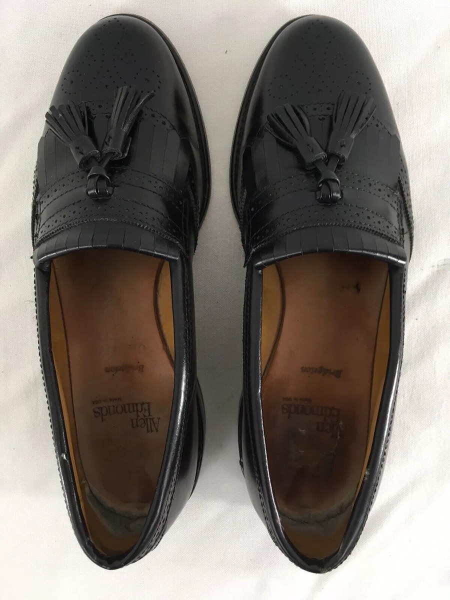 Allen Edmonds Bridgeton Mens 8 1/2 Black Leather Tassel  display picture 1
