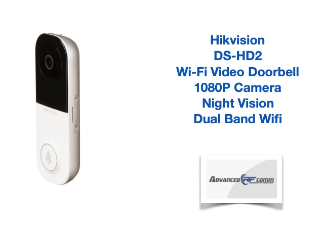 Hikvision DS HD2 Wi Fi Video Doorbell 1080P Camera Night Vision Dual Band Wifi