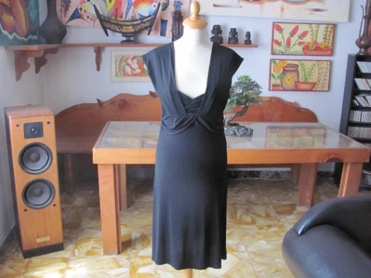 Mariella Burani DRESS DRESS size L never worn black Made in Italy