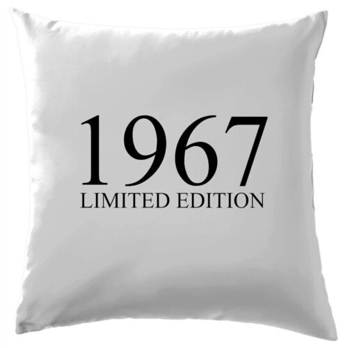 Limited Edition 1967 - Cushion - Birthday Present 57th 57 Gift Age - Afbeelding 1 van 12