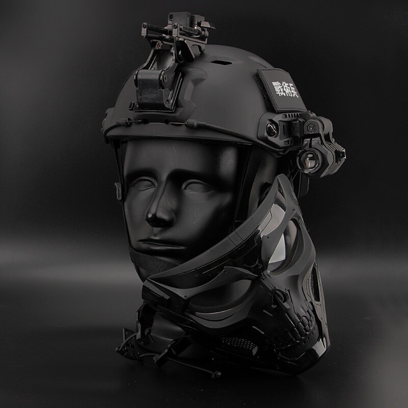 Vollgesichts-Airsoft-Totenkopfmaske Taktische Schutzmaske für Paintball - goodss Vollgesichts-Airsoft-Totenkopfmaske Taktische Schutzmaske für Paintball - goodss