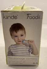 Kiinde Foodii Reusable Snack Spout Attachments for Homemade Puree Squeeze Pou...