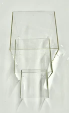 Clear Acrylic Riser 3 4 5" Stand Set Jewelry Collectible Showcase Display SALE!