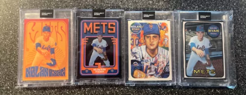 Four Different Topps PROJECT 2020 ~ 1969 Nolan Ryan Cards