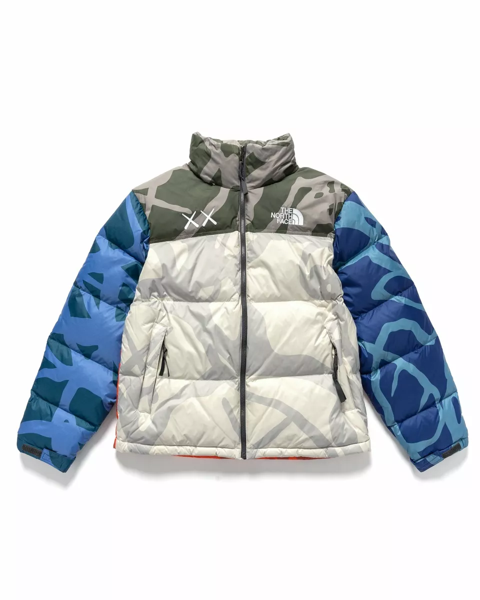 Kust Begroeten moordenaar Kaws x The North Face Retro 1996 Nuptse Jacket Moonlight Ivory Nuptse | eBay