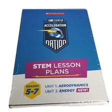 Scholastic NASCAR Acceleration Nation STEM Lesson Plans Grades 5-7 Aerodynamics