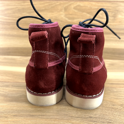 Generic Surplus Mens Boots Size 8 Burgundy Suede Duck Boot Lace Up Generic Surplus Mens Boots Size 8 Burgundy Suede Duck Boot  main image 3