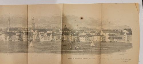 Panoramic view City of New York from Brooklyn Heights Valentine’s 1861 Hayward - Picture 7 of 24