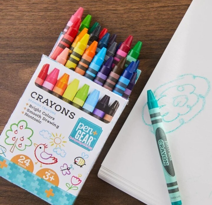 Pen + Gear Classic Crayons, 24 Piece Count, Assorted Colors(2 PK  