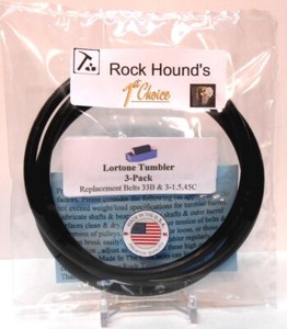 USA Lortone Double Rock Tumbler 33B,3 -1.5B,45C  Belts (3)pack Rockhound's 1st
