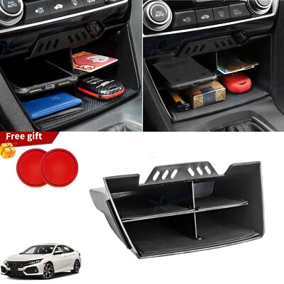 For Civic 2016-21 Center Dash Console Insert Storage Box Organizer Divider Tray
