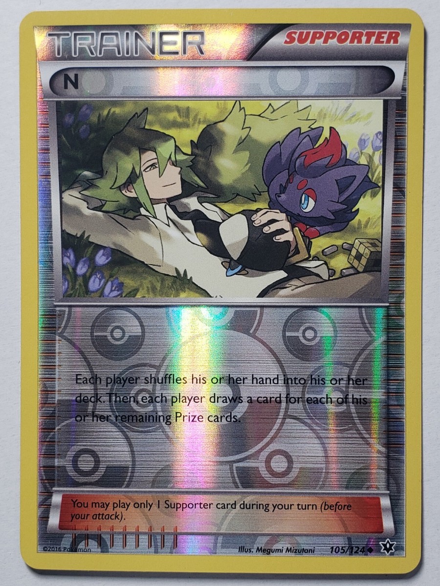 REVERSE HOLO N 105/124 NM / M - XY Fates Collide Pokemon Card