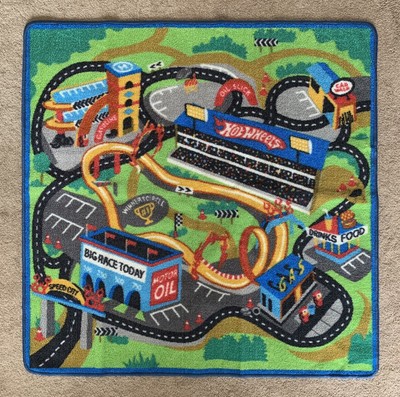 VINTAGE HOT WHEELS MATTEL RUG/PLAYROOM MAT | eBay