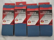 3" X 18" Inch 120 Grit Premium Metal Grinding Zirconia Sanding Belts, Lot of 8