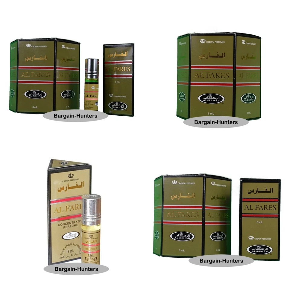 Al Fares Genuine Al Rehab 6ml Attar Oil Perfume Fragrance Roll On