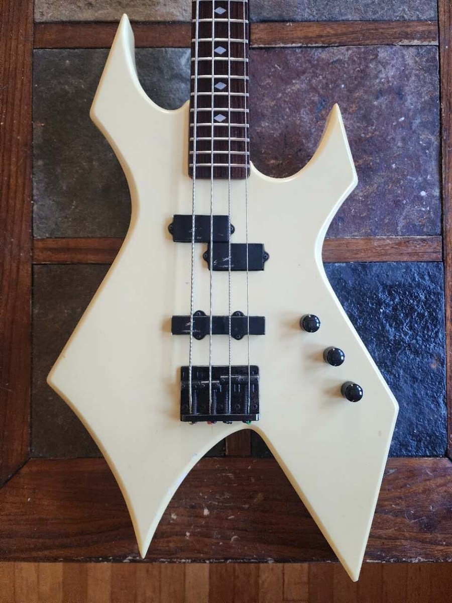 B.C. Rich Warlock NJ Series MIJ vintage bass '80s - white | eBay