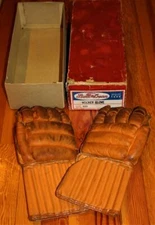 Stall & Dean Puckmaster 519 Vintage Hockey Gloves With Original Box!