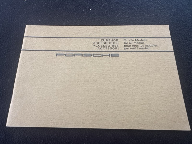 1968 1967 Porsche Accessories Catalog 911 T L S Zubehör 912 911T 911S Brochure