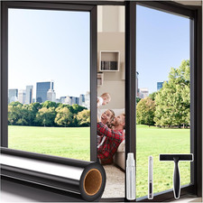 One Way Privacy Window Tint for Home, Daytime Reflective Mirror Glass Film See O
