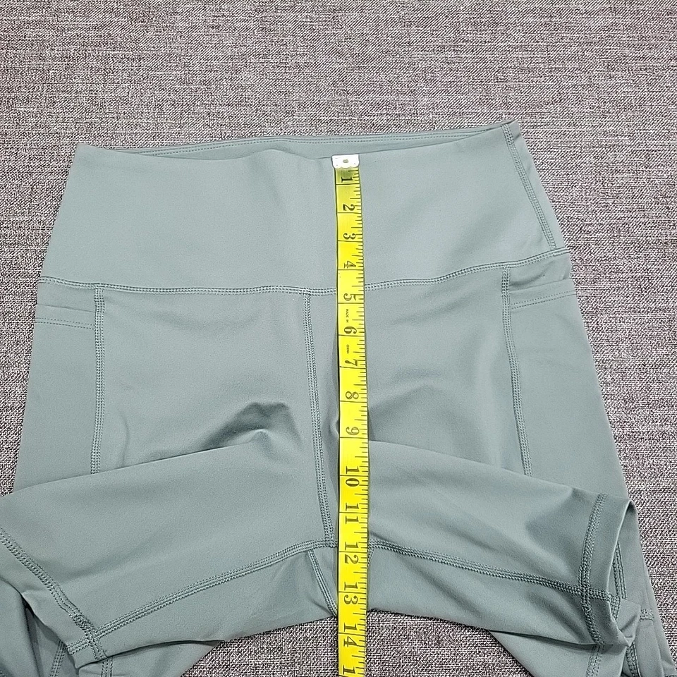 Shorts de motociclista Jockey feminino uso diário ativo tamanho grande bolsos verdes - Imagem 3 de 4