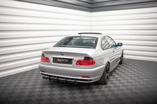 Heckansatz Diffusor passend für BMW 3er Coupe E46 roter Kern