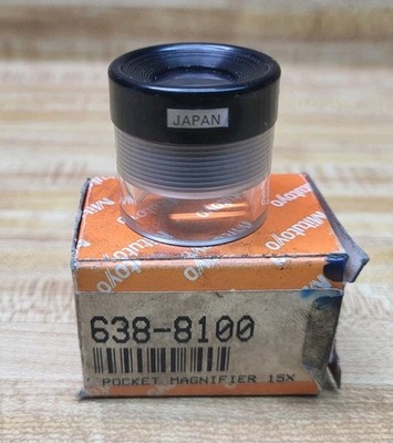 Mitutoyo 183-303 15x Zoom Loupe Pocket MagnifierComparator New In