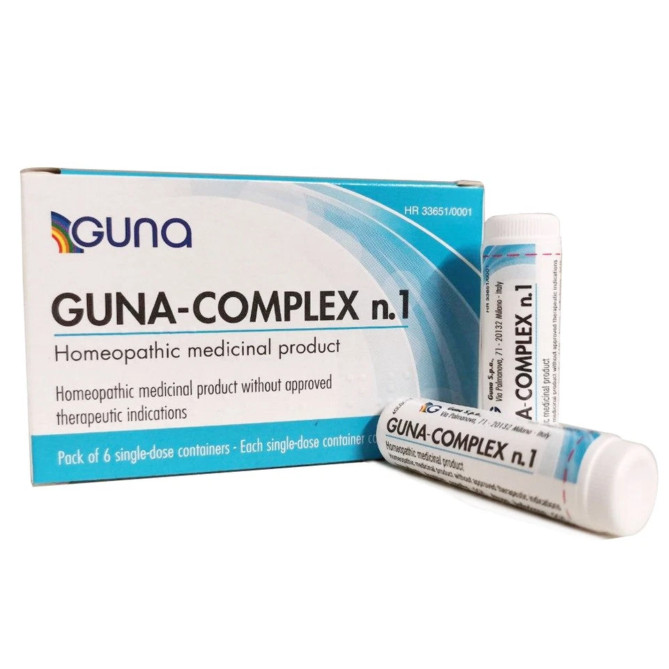 GUNA COMPLEX N.1 (previously Guna Flu and Omeogriphi) 6 Tubes of 1 Gram