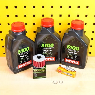 Ölwechselset Ölfilter NGK Motul 5100 10w40 Für: Quad Adly 450 S Hurricane / SM