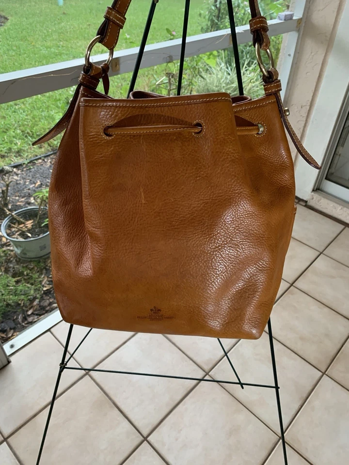 Vintage Dooney & Bourne Florentine Vacchetta Leather Bag Great Cond Very Clean  - Image 2 of 4