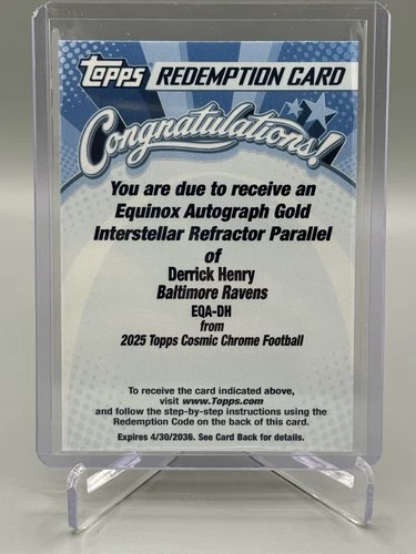 2025 Topps Chrome Derrick Henry Chrome Autographs (RAW)