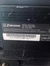 Vintage Emerson CRT 9  TV/VCR Combo VHS Player Retro Gaming Television READ