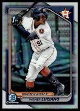 2024 Bowman Chrome Refractor Waner Luciano Houston Astros #BCP-208