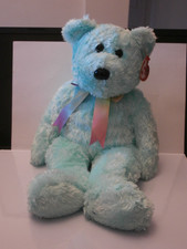 TY Beanie Baby Babies Buddy Sherbet Blue Bear, Rare  Retired & MWMT