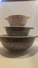 Vintage Pyrex 3 PC Mixing Bowl Set