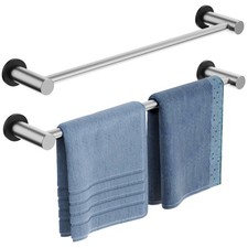 Magnetic Towel Holder, Magnetic Towel Rail Silver with Adjustable Length, Bru...