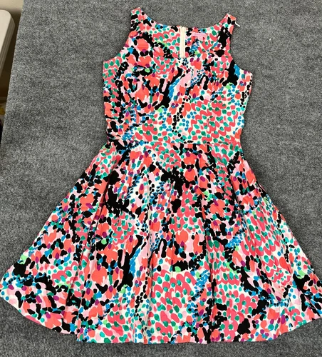 Lilly  Pulitzer Gosling Sweet Nothings Cameo Flare Dress Size 6