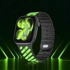 Magnetic Silicone Luminous Watch Strap for Apple Watch 11 10 SE  ultra3 44-49mm