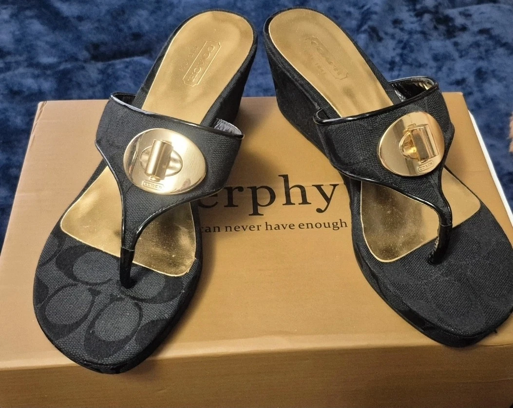 Coach Women's Leather Sandals and Flip Flops for sale | eBay