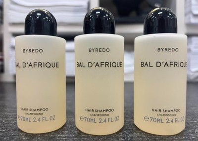 LOT OF 3 - BYREDO Bal D'Afrique - Shampoo 2.4oz / 70ml travel size - 7.2oz TOTAL